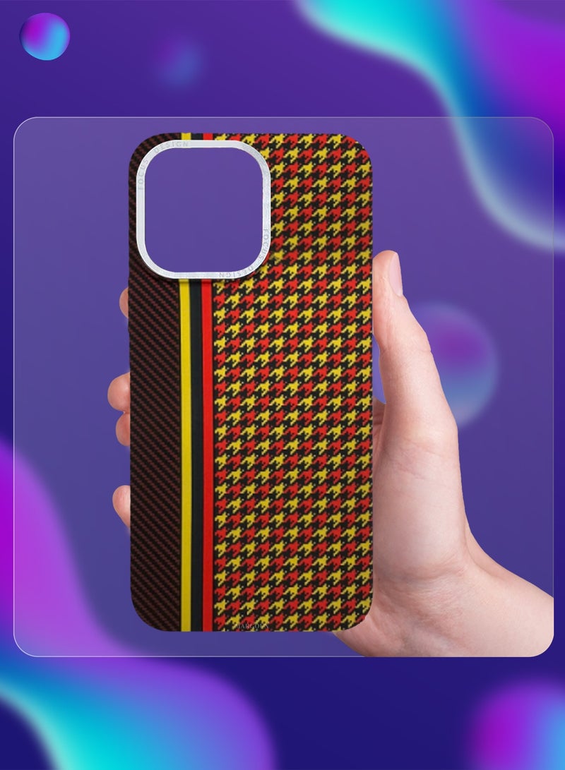 CATANES Ultra-Slim Woven Pattern Case Cover for iPhone 14 Pro Max - Lightweight Protective Back Case - Racing Weave - Image 2