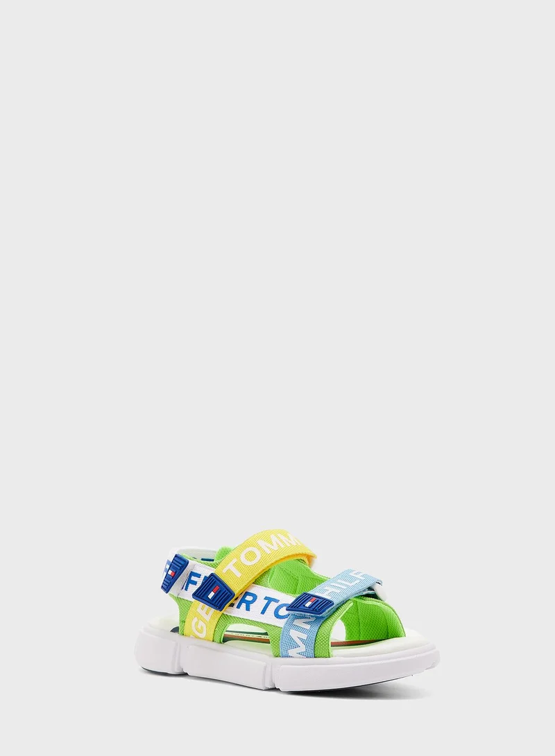 TOMMY HILFIGER Kids Logo Velcro Sandals