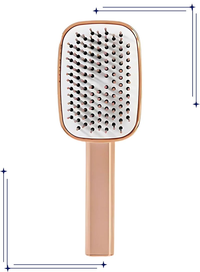 فرشاة مجفف الشعر ذاتية التنظيف لجميع أنواع الشعر، مشط شعر محمول - Image 1