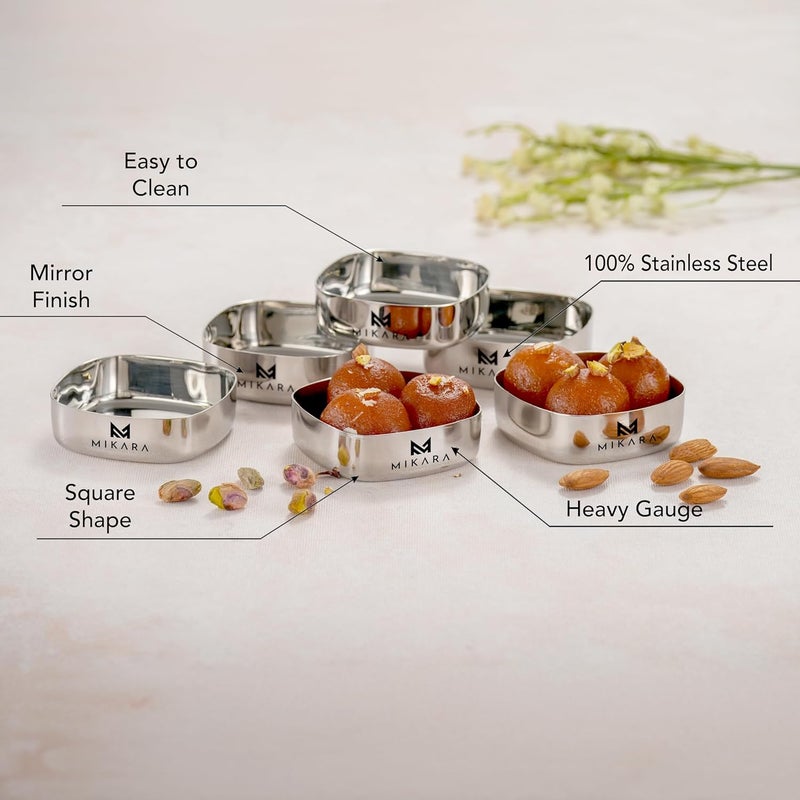 MIKARA Dessert WatiBowlPlate Set of 6 - Image 3