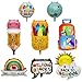 YiYou 8 Pcs Back to School Balloons Large School Bag Crayon Pencil Foil Balloons Welcome Back to School Party Decorations Kindergarten Back to School Mylar Balloons First Day of School Classroom Decorations - Image 3