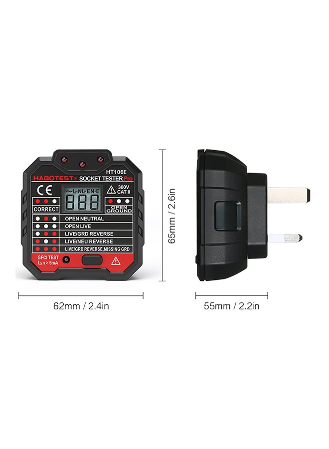 LCD Digital Voltage Diode Current Meter Black 0.09kg - Image 3
