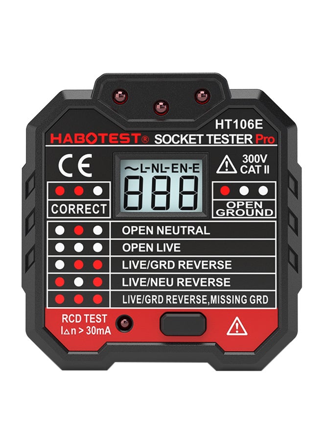 LCD Digital Voltage Diode Current Meter Black 0.09kg - Image 2