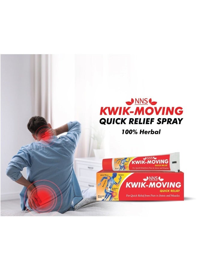 NNS Kwik-Moving Quick Relief Ointment 100Gm - Image 2