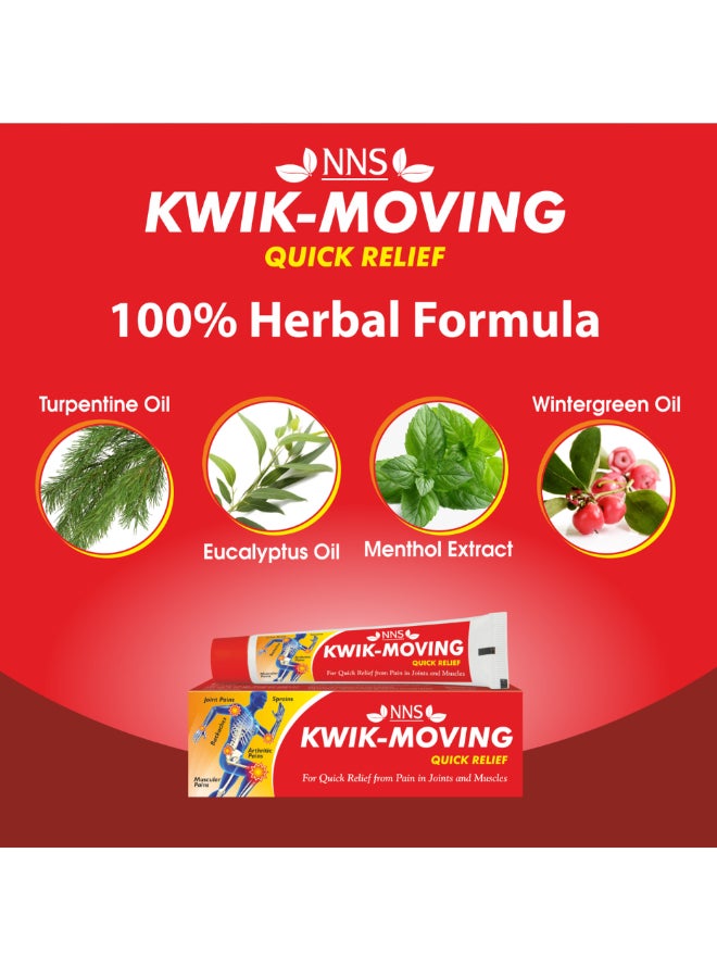 NNS Kwik-Moving Quick Relief Ointment 100Gm - Image 3