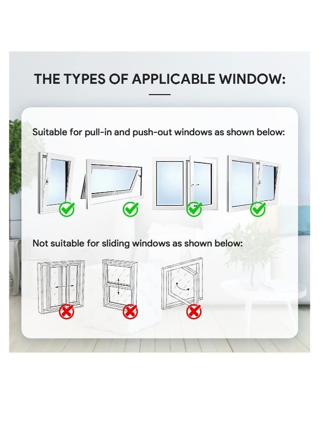 Portable Air Conditioner Window Seal Kit, 400CM (157'') AC Casement, Hot Air Stop Air Exchange Guards with Zip and Adhesive Fastener Works with Tumble Dryer, Keep House Cool, No Need for Drilling - Image 3