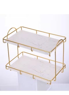 MIXDE Double Layer Gold Rectangular Storage Rack  - Image 4