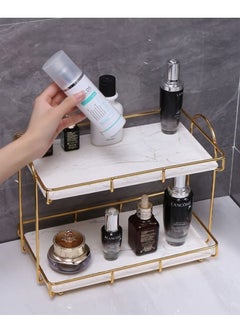 MIXDE Double Layer Gold Rectangular Storage Rack  - Image 2