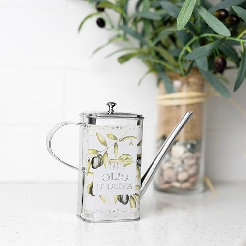 Fox Run Stainless Steel Olive Oil Dispenser With No Drip Spout 16 Ounces - Image 3