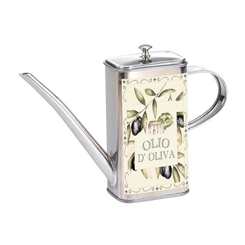 Fox Run Stainless Steel Olive Oil Dispenser With No Drip Spout 16 Ounces - Image 1