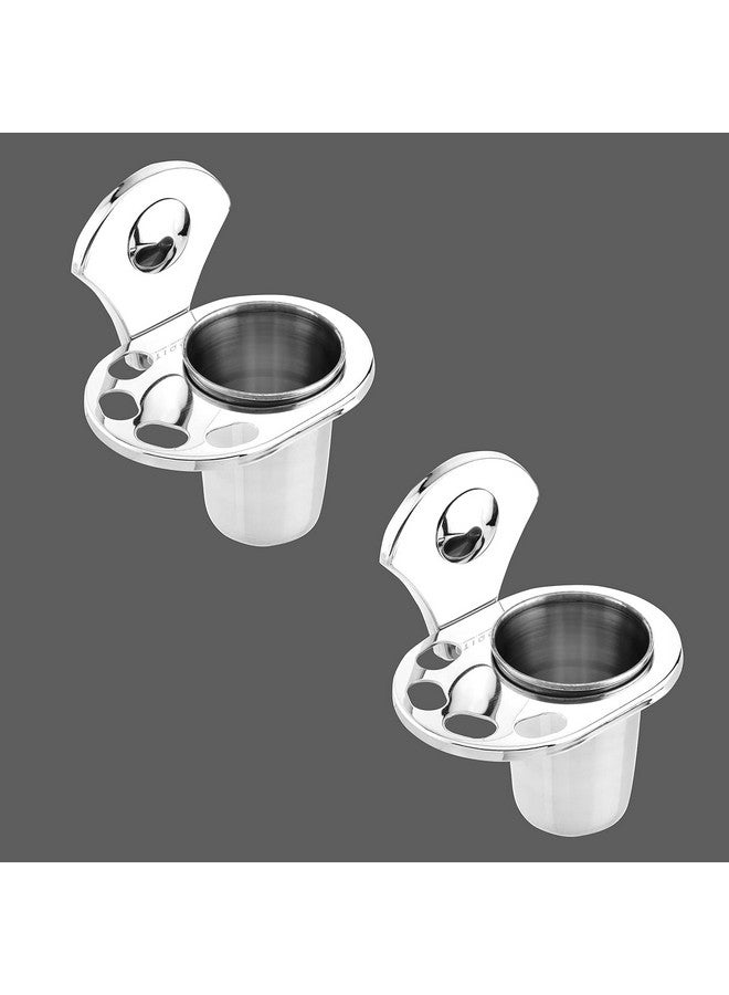 Raxon Innovation Toothbrush Holder Bathroom Accessories for Stainless Steel Tooth-Brush Holder/Tumbler Holder Stainless Steel Stainless Steel Bathroom acessories (Royal Tumbler Holder(NOS-1)) - Image 4