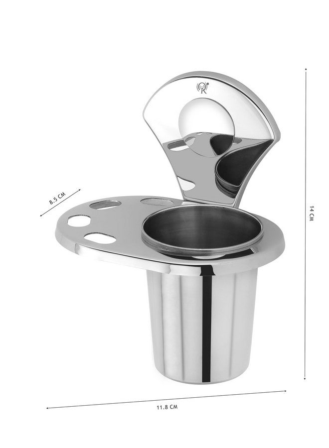 Raxon Innovation Toothbrush Holder Bathroom Accessories for Stainless Steel Tooth-Brush Holder/Tumbler Holder Stainless Steel Stainless Steel Bathroom acessories (Royal Tumbler Holder(NOS-1)) - Image 3