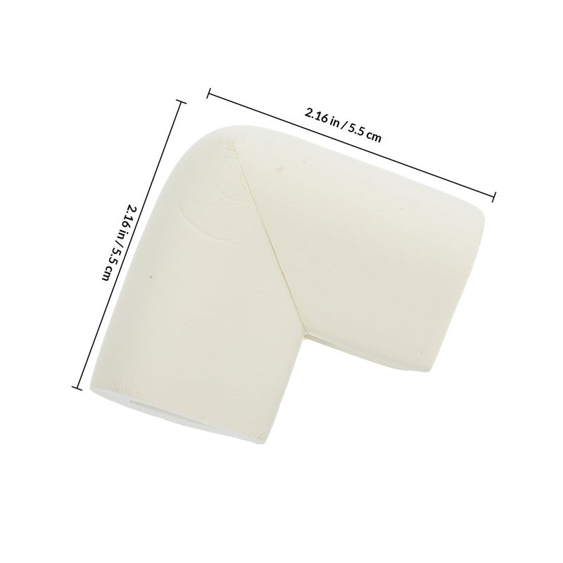 U Shaped Foam Corner Protectors 12 Pack Ivory White Edge Guards For Furniture Safety - Image 3