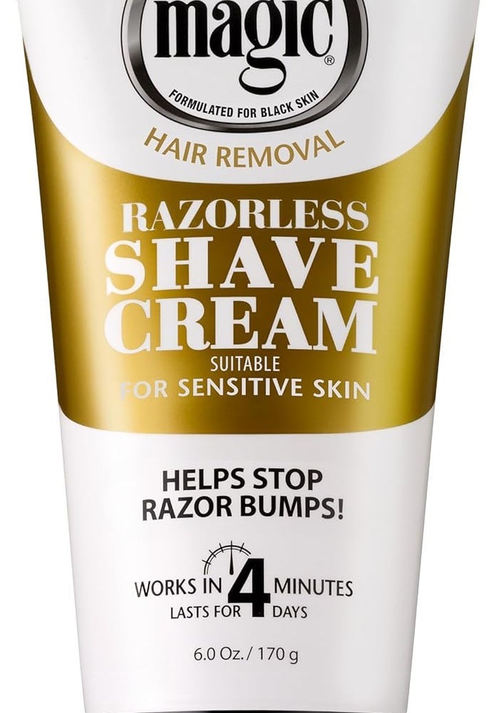 SoftSheen-Carson Magic Razorless Shaving Cream - Hair Removal Cream for Coarse, Curly Hair, 6 Oz - Image 1