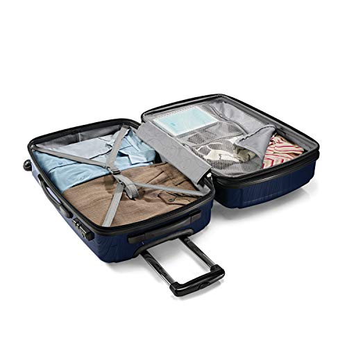 Samsonite Winfield 2 Hardside Expandable Luggage with Spinner Wheels, Navy, Checked-Medium 24-Inch - Image 2