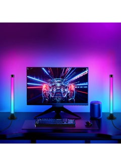 SHOPI أشرطة إضاءة LED ذكية RGB، مصابيح ألعاب، مزامنة مع شاشة الكمبيوتر والموسيقى، إضاءة محيطة بأكثر من 44 وضعًا للمشهد، التحكم الصوتي، إضاءة خلفية LED لإعدادات الألعاب، الكمبيوتر الشخصي، التلفزيون، تزيين الغرفة  - Image 1