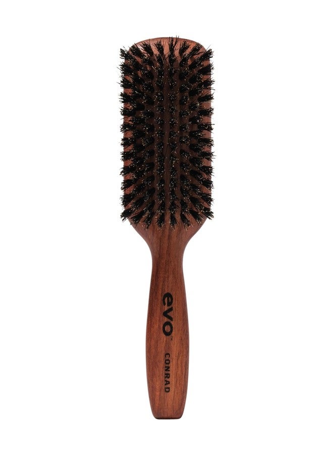 EVO Conrad Boar Bristle, Hair Brush for Long, Wavy, Thick & Curly Hair - Reduces Frizz, Adds Shine & Polishes - Image 1