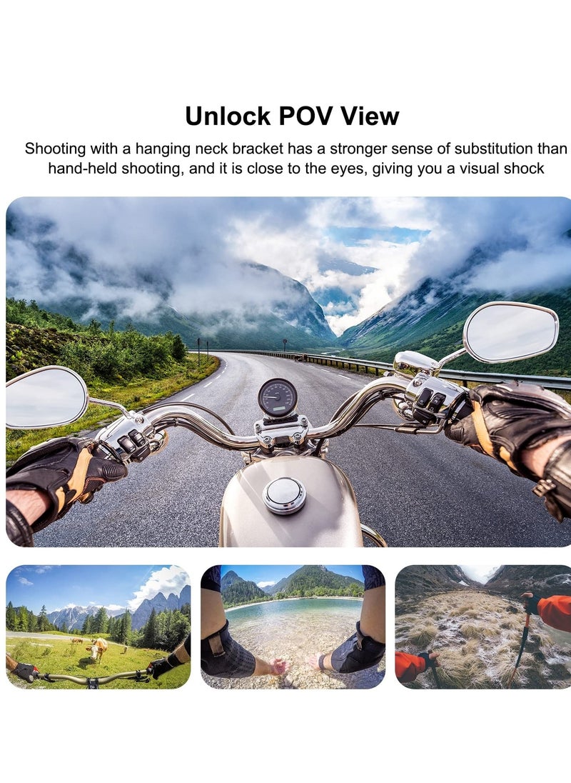 Generic - Adjustable Chest Strap with J Hook Mount Long Screw and Phone Clamp for Adventure Photography - Image 1