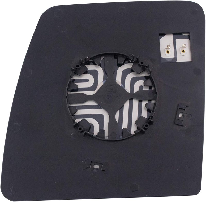 TRQ Passenger Side Mirror Glass with Backing Plate Heated Snap On Compatible with 2012-2021 Nissan NV1500 2012-2018 NV2500 NV3500 NI1325122 - Image 5