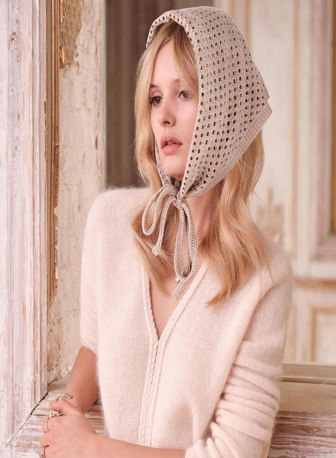 DOCILA Pink Knit Winter Hood Scarf Womens Fall Knitting Hooded Beanie Knitted Neck Cover Hair Scarves Hollow Out - Image 3