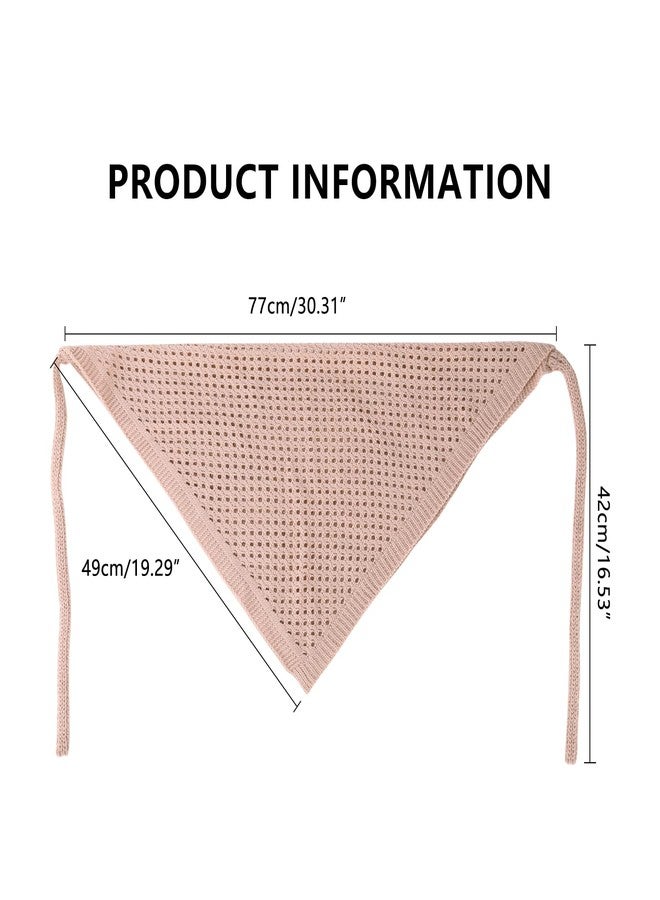 DOCILA Pink Knit Winter Hood Scarf Womens Fall Knitting Hooded Beanie Knitted Neck Cover Hair Scarves Hollow Out - Image 5