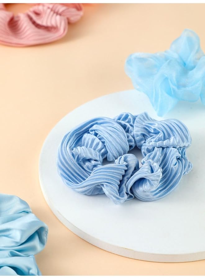 Miniso Hair Tie 3 Pieces Blue - Image 2