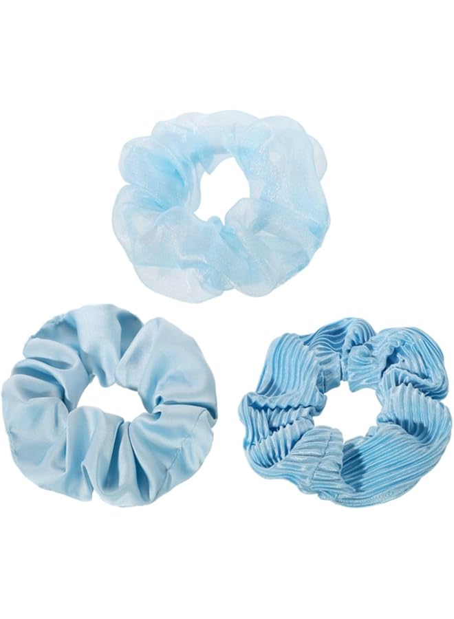 Miniso Hair Tie 3 Pieces Blue - Image 1