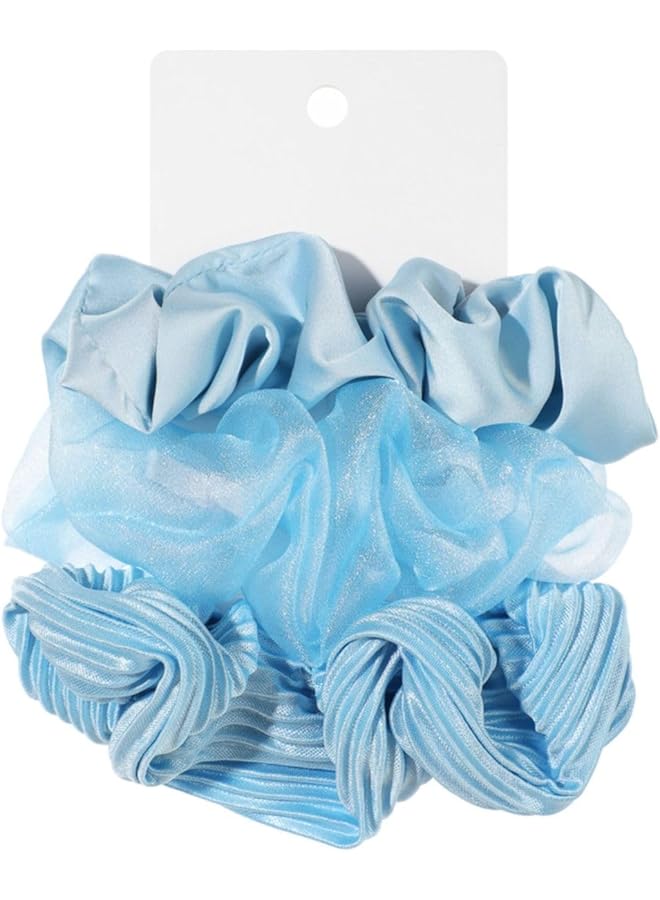 Miniso Hair Tie 3 Pieces Blue - Image 5
