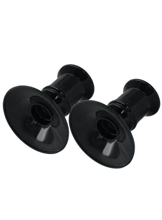 4Pcs Taper Candle Holders, Black Plastic Candlestick Holders, Decorative Table Centerpiece - Image 3