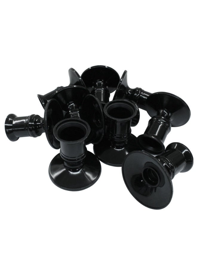 4Pcs Taper Candle Holders, Black Plastic Candlestick Holders, Decorative Table Centerpiece - Image 5