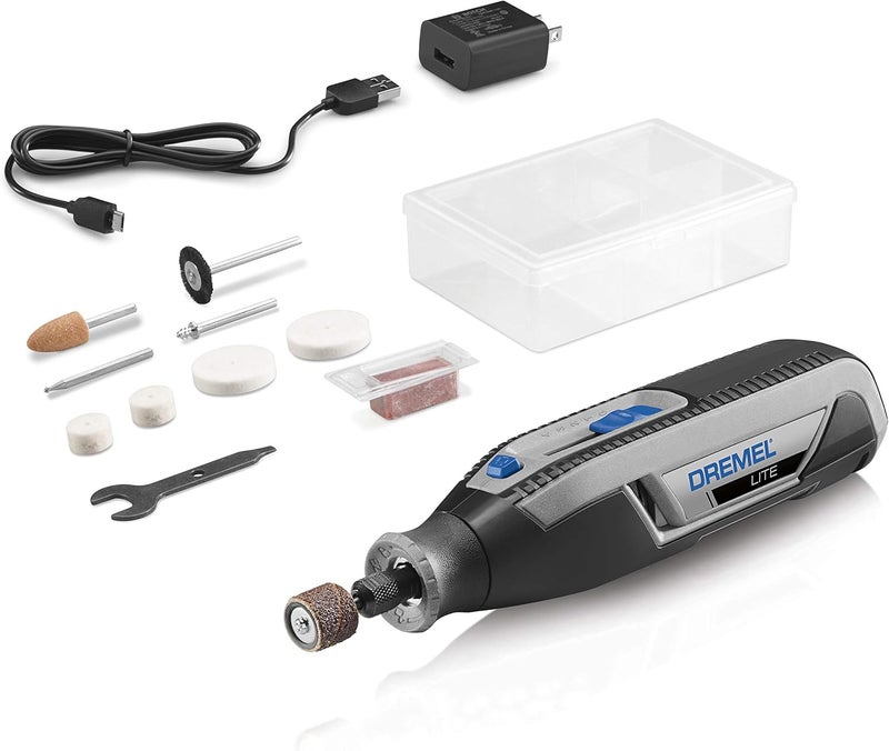 DREMEL Lite 7760 N/10 4V Li-Ion Cordless Rotary Tool, Variable Speed Multi-Purpose Kit, USB Charging, Easy Accessory Changes - Perfect For Light-Duty DIY & Crafting, Sanding, Engraving and Polishing - Image 1
