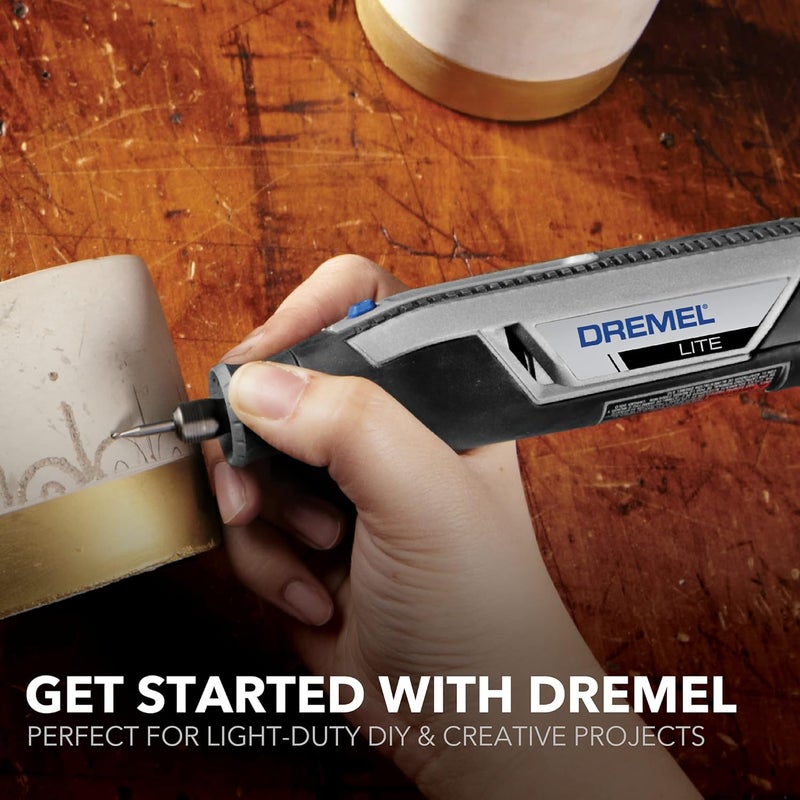 DREMEL Lite 7760 N/10 4V Li-Ion Cordless Rotary Tool, Variable Speed Multi-Purpose Kit, USB Charging, Easy Accessory Changes - Perfect For Light-Duty DIY & Crafting, Sanding, Engraving and Polishing - Image 4