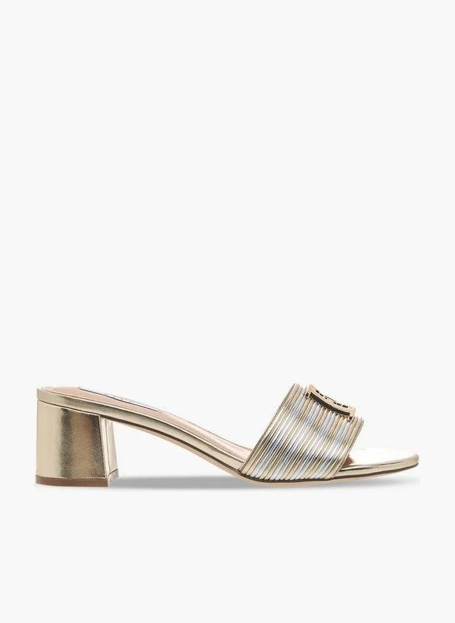 ELLE Women Metallic Block Heel Sandals Ramadan Collection