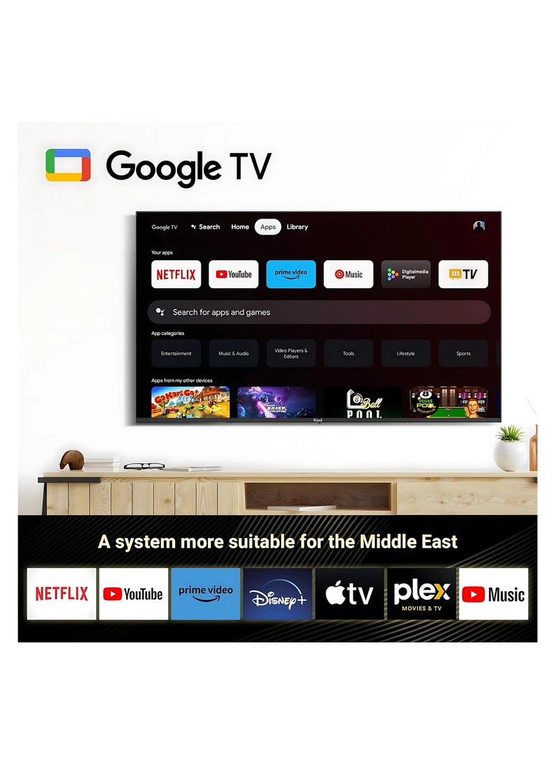 ICONA - Icona 55 Inch 4K Ultra HD Smart LED TV – Android 12, Quad Core Processor, Slim Frame, Built-in WiFi, Energy-Saving Feature - Image 1