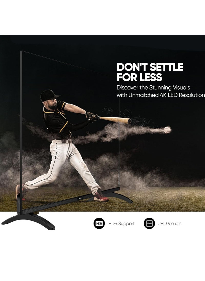 ICONA - Icona 55 Inch 4K Ultra HD Smart LED TV – Android 12, Quad Core Processor, Slim Frame, Built-in WiFi, Energy-Saving Feature - Image 1