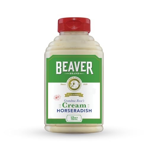 Beaver Hot Cream Horseradish, 12 oz squeeze bottle - Image 1