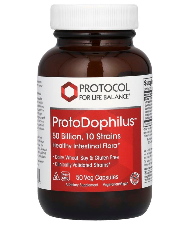 Protocol For Life Balance ProtoDophilus 50 Billion 50 Veg Capsules
