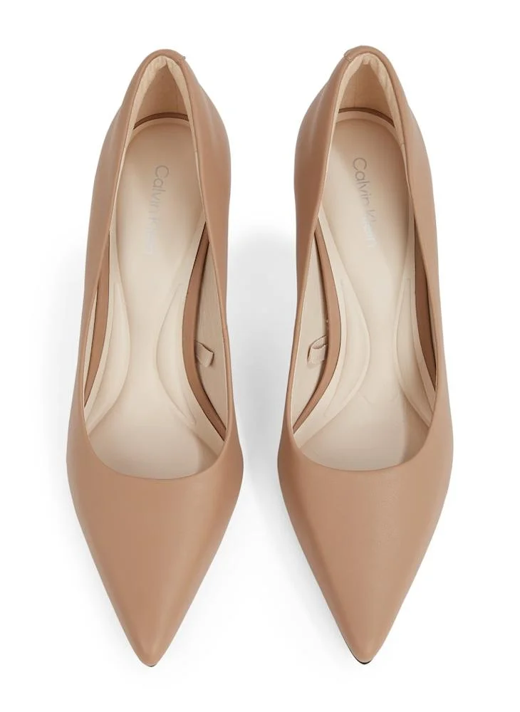 CALVIN KLEIN LEATHER HEELED PUMPS