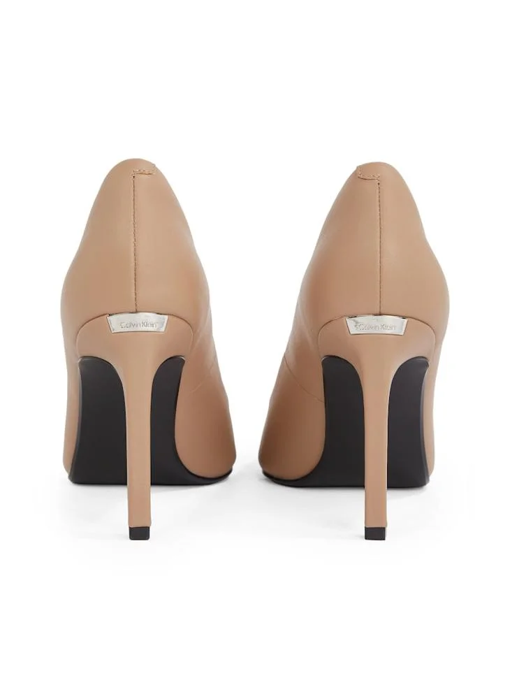 CALVIN KLEIN LEATHER HEELED PUMPS