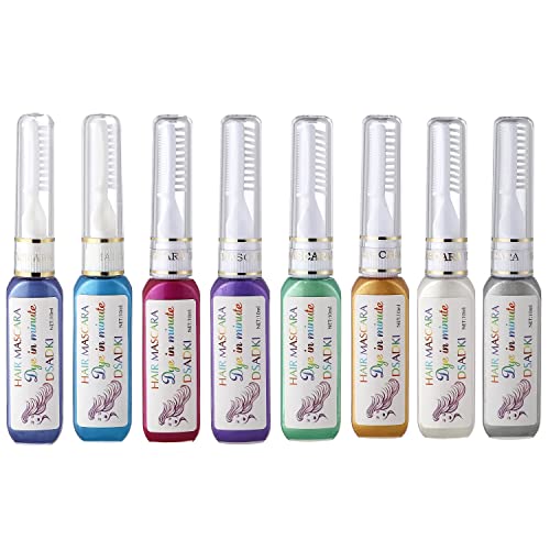 DSADKI Temporary Hair Color Mascara Washable Hair Dye Stick Non-toxic Instant Hair Chalk Dye for Girls Women (Purple) - Image 1