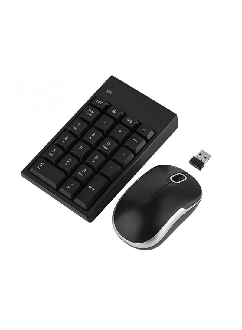 Mouse Keypad Combo Portable Two in One Comfortable Silent Plug and Play Numeric Keyboard Mouse Set for Laptop for Desktop for PC