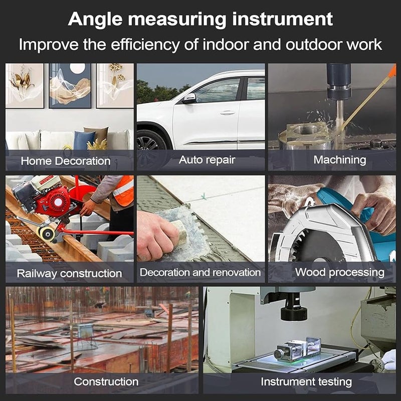 Digital Angle Finder Inclinometer Protractor With LED Display For Woodworking Carpentry - Image 4