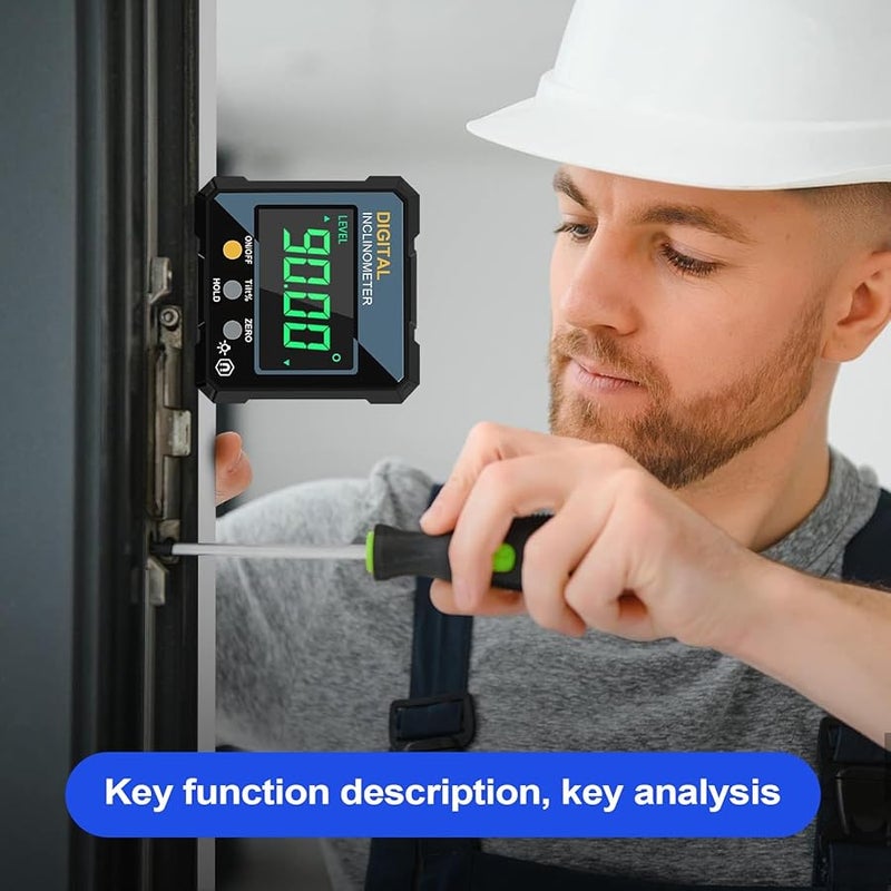 Digital Angle Finder Inclinometer Protractor With LED Display For Woodworking Carpentry - Image 5