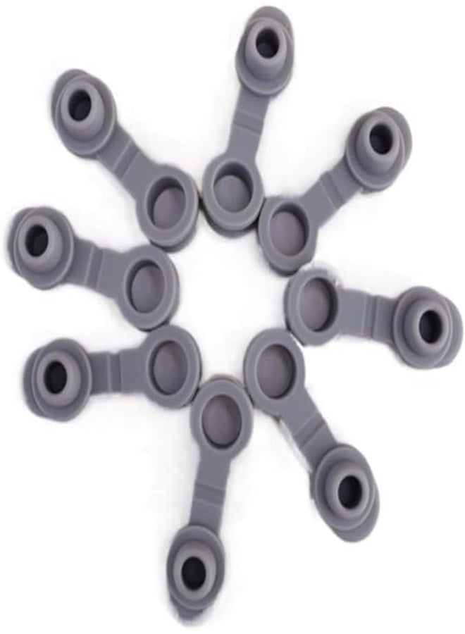 Zenarao 10Pcs Grey Universal Silicone Sealing Bottle Straw Hole Grommets Stopper Lids Straw, Plug Replacement Tumber 20/30Oz Thermos Cup, Kitchen Utensils - Image 4