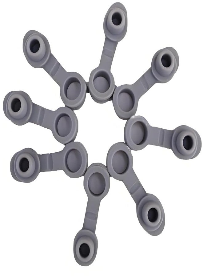 Zenarao 10Pcs Grey Universal Silicone Sealing Bottle Straw Hole Grommets Stopper Lids Straw, Plug Replacement Tumber 20/30Oz Thermos Cup, Kitchen Utensils - Image 1