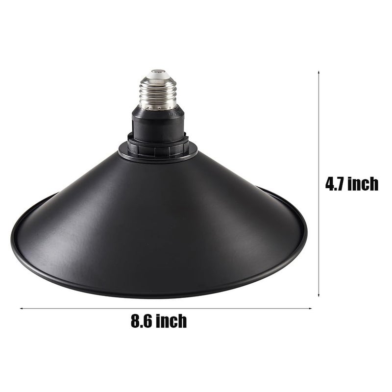 WOERFU 2-Pack E26 to E26 Screw-in Industrial Style Ceiling Lights Fixture, Matte Black Farmhouse Light Fixtures for Kitchen, Laundry Room, Entryway, Hallway - Image 5