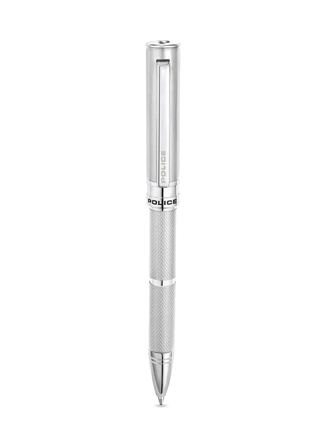 POLICE Segoe Pen Black and Silver Textured Body  Contrasting Trims Signature