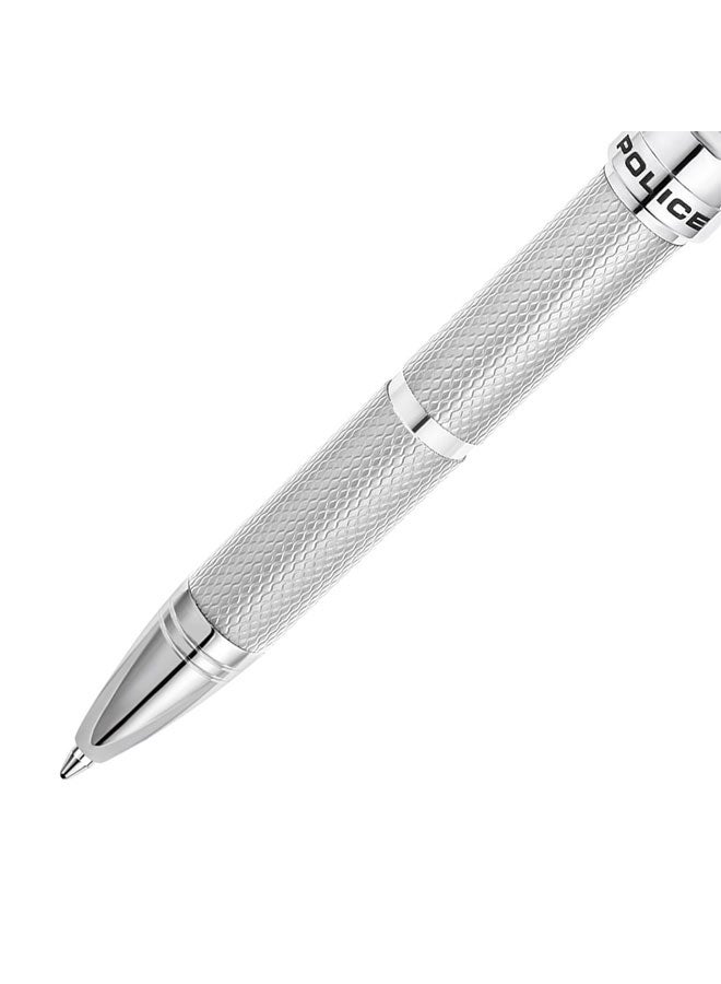POLICE Segoe Silver Stainless Steel Pen for Men - Image 3