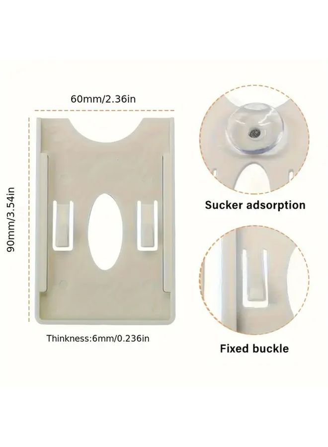Suction Beige Car Card Holder for Parking Tickets Fasteners Bills and Stickers - Image 2