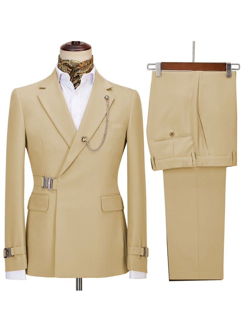 KUYING New Fashionable Men's Two-Piece Suit Set  - Image 1